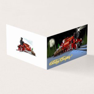 Cartoon Snta Express Postkarte