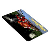 Cartoon Snta Express Postkarte Magnet (Rechte Seite)