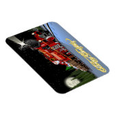 Cartoon Snta Express Postkarte Magnet (Rechte Seite)