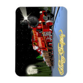 Cartoon Snta Express Postkarte Magnet (Vertikal)