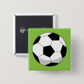 Cartoon Soccer Ball Button (Vorne & Hinten)