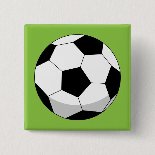 Cartoon Soccer Ball Button (Vorderseite)