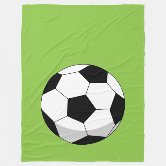 Cartoon Soccer Ball Fleecedecke (Vorderseite)