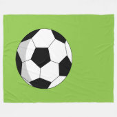 Cartoon Soccer Ball Fleecedecke (Vorderseite (Horizontal))