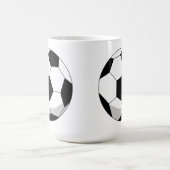 Cartoon Soccer Ball Kaffeetasse (Mittel)