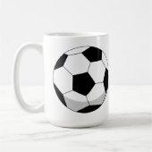 Cartoon Soccer Ball Kaffeetasse (Links)
