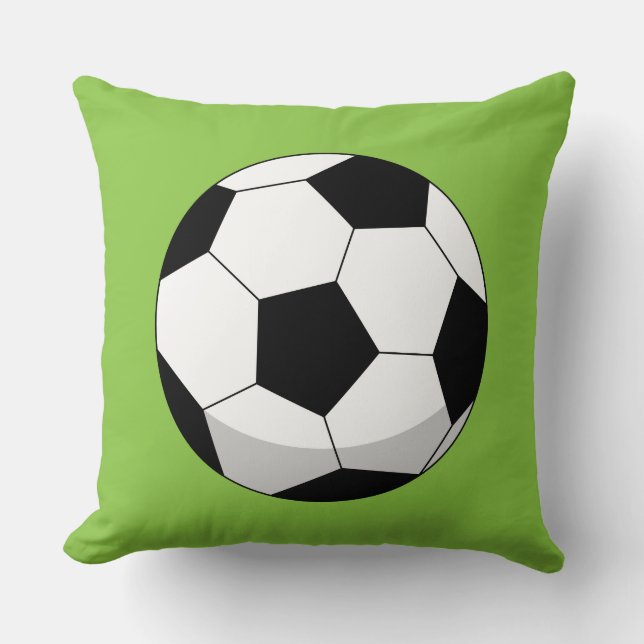 Cartoon Soccer Ball Kissen (Vorderseite)
