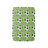 Cartoon Soccer Ball Muster Badematte (Vorderseite Vertikal)