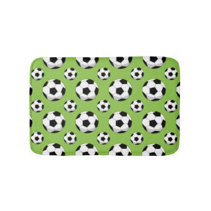 Cartoon Soccer Ball Muster Badematte
