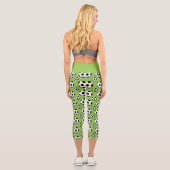 Cartoon Soccer Ball Muster Capri Leggings (Rückseite)