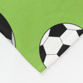 Cartoon Soccer Ball Muster Fleecedecke (Ecke)