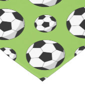 Cartoon Soccer Ball Muster Kurzer Tischläufer (Ecke)