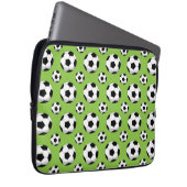 Cartoon Soccer Ball Muster Laptopschutzhülle (Vorne Rechts)