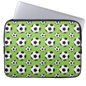 Cartoon Soccer Ball Muster Laptopschutzhülle (Vorderseite)