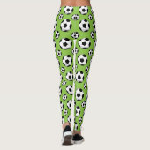 Cartoon Soccer Ball Muster Leggings (Rückseite)