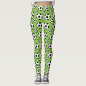 Cartoon Soccer Ball Muster Leggings (Vorderseite)