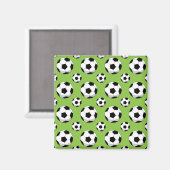 Cartoon Soccer Ball Muster Magnet (Vorderseite/Rückseite)