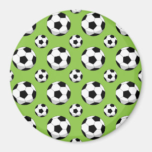 Cartoon Soccer Ball Muster Magnet