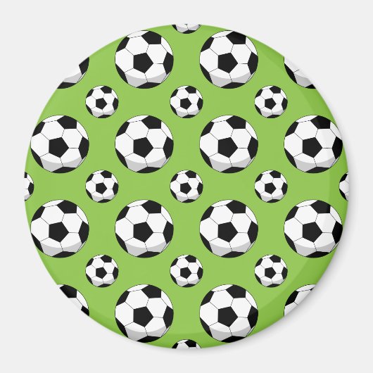 Cartoon Soccer Ball Muster Magnet (Vorne)