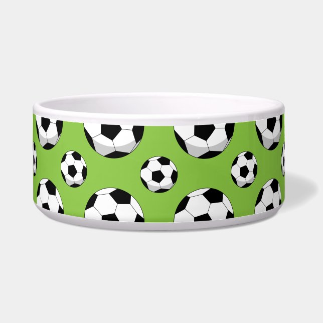 Cartoon Soccer Ball Muster Napf (Vorderseite)