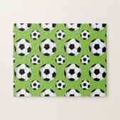Cartoon Soccer Ball Muster Puzzle (Horizontal)