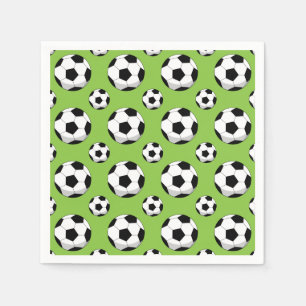 Cartoon Soccer Ball Muster Serviette