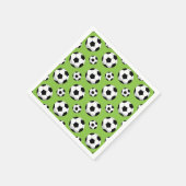 Cartoon Soccer Ball Muster Serviette (Ecke)