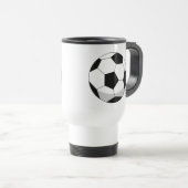 Cartoon Soccer Ball Reisebecher (VorderseiteRechts)