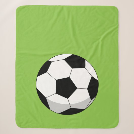 Cartoon Soccer Ball Sherpadecke (Vorderseite)