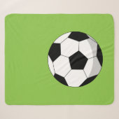 Cartoon Soccer Ball Sherpadecke (Vorderseite (Horizontal))