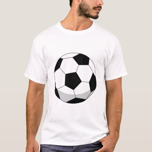 Cartoon Soccer Ball T-Shirt (Vorderseite)