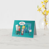 cartoon; solliciteren met een cv karte (Gelbe Blume)