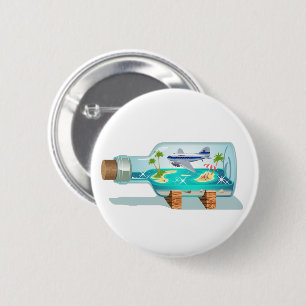 Cartoon Souvenir Flasche Button