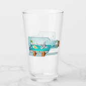 Cartoon Souvenir Flasche Glas (Rückseite)