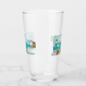 Cartoon Souvenir Flasche Glas (Links)