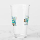 Cartoon Souvenir Flasche Glas (Links)