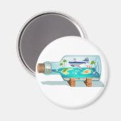 Cartoon Souvenir Flasche Magnet (Vorderseite/Rückseite)