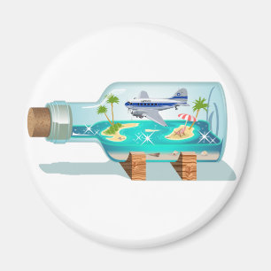 Cartoon Souvenir Flasche Magnet
