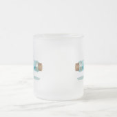 Cartoon Souvenir Flasche Mattglastasse (Mittel)