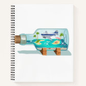 Cartoon Souvenir Flasche Notizblock (Vorderseite)