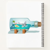 Cartoon Souvenir Flasche Notizblock (Rückseite)