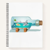 Cartoon Souvenir Flasche Notizblock (Vorderseite)