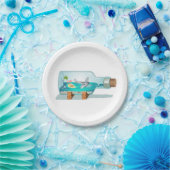 Cartoon Souvenir Flasche Pappteller (Party)