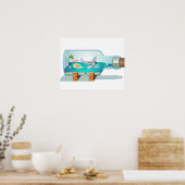 Cartoon Souvenir Flasche Poster (Küche)