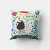 Cartoon Space Theme Theme Kopfkissen Kissen (Rückseite)