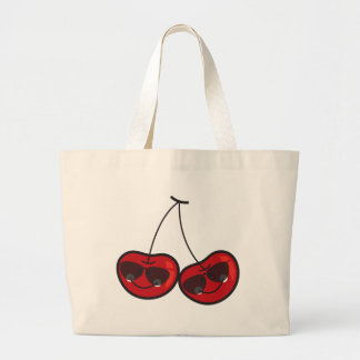 Cartoon Spaß & Coole Backwaren mit Sonnenbrille Jumbo Stoffbeutel