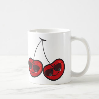 Cartoon Spaß & Coole Backwaren mit Sonnenbrille Kaffeetasse