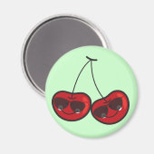 Cartoon Spaß & Coole Backwaren mit Sonnenbrille Magnet (Vorderseite/Rückseite)