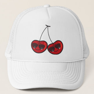 Cartoon Spaß & Coole Backwaren mit Sonnenbrille Truckerkappe
