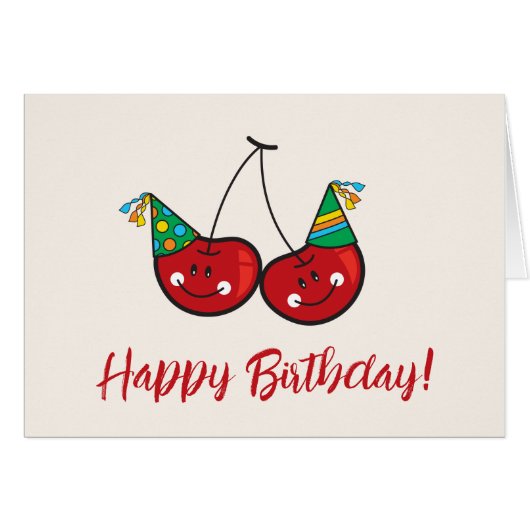 Cartoon-Spaß und Rotkäsekirschen mit Party-Hasen (Vorderseite (Horizontal))